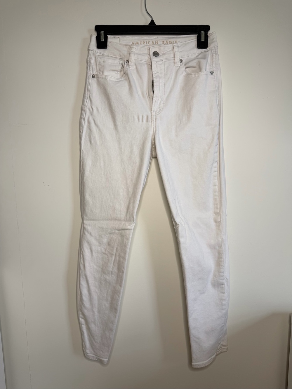 American Eagle Outfitters Women's White Skinny Jeans - High Rise